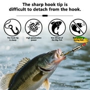 10 pcs Fishing Lures,Spin Composite Sequins Metal Lure,Fake Bait Simulated Bait Fishing Lure,Fishermen Gear Spinner Baits,Freshwater Saltwater Equipment Fishing Hook for Fishing Lover,Gift for Men