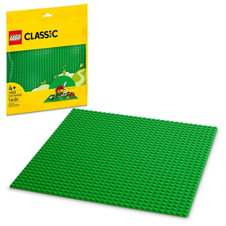 LEGO Classic Green Baseplate 11023 Building Kit; Square 32x32 Landscape for Open-Ended Imaginative Building Play; Can be Given as a Birthday  Holiday or Any-Day Gift for Kids Aged 4 and up (1 Piece)