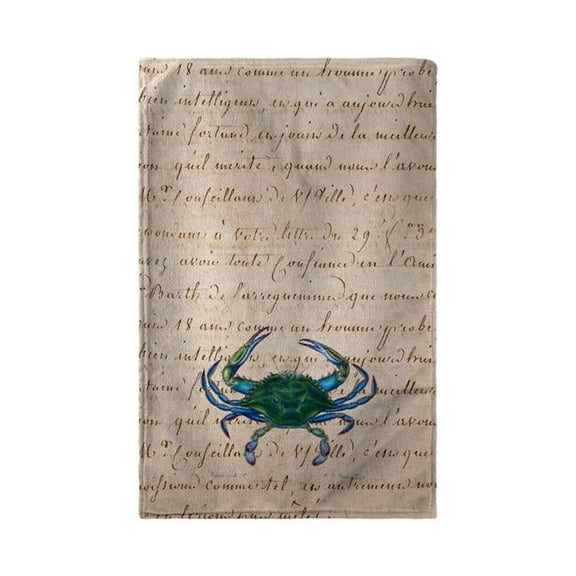 Betsy Drake BT005B Male Blue Crab Beach Towel - 30 x 50 in.