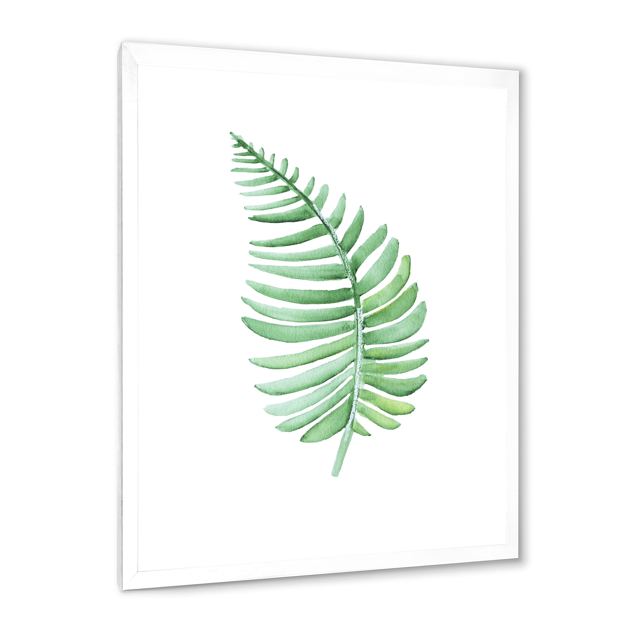 Designart 'Close Up Of Tropical Leaf Of Monstera III' Farmhouse Framed Art Print