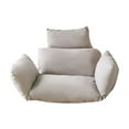 thumbnail image 3 of Djiypn Coussin de Chaise Œuf Intérieur Extérieur Coussin de Chaise Suspendue Coussins de Remplacement avec Appui-Tête pour Balançoire de Patio - Housse Imperméable Résistante à la Décoloration Amovible Lavable en Machine - Gris, 3 of 9