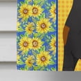 thumbnail image 4 of Summer Sunflowers Black and Tan Doberman Pinscher Flag Canvas House Size, 4 of 5