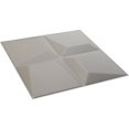 thumbnail image 6 of Ekena Millwork 19 5/8"W x 19 5/8"H Tellson EnduraWall Decorative 3D Wall Panel, Textured Metallic Silver (Covers 2.67 Sq. Ft.), 6 of 6
