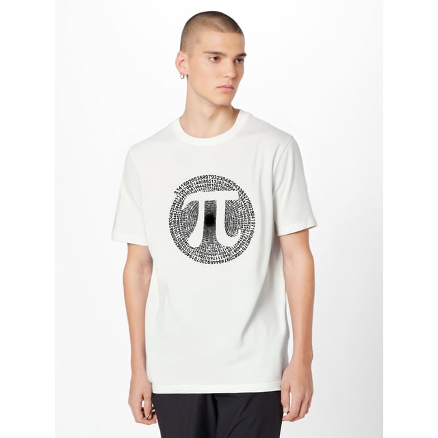 Pi T-Shirt à Col Rond Imprimé Lettre - Doux, Respirant, Léger, Col Rond, Manches Courtes, Haut Décontracté Confortable pour l'Été, Usage Quotidien, Coupe Décontractée, Entretien Facile pour Adultes, Hommes, Femmes, Adolescents