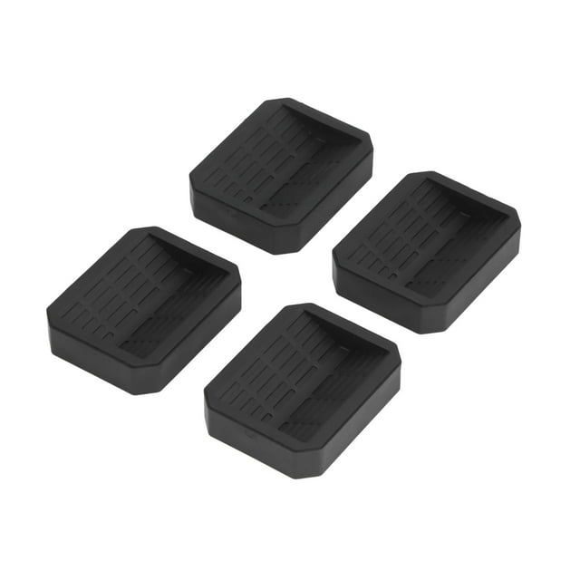 4 Pcs Patin de Fixation pour Roulettes de Chaise en Caoutchouc Protection de Roue de Réfrigérateur Réduction de Bruit pour Maison Bureau