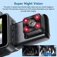 thumbnail image 6 of 3-in-1 1080P HD Dash Cam with Night Vision - Front, Interior & Rear View Video Recorder for Cars, G-Sensor, Loop Recording, WiFi Enabled, 6 of 10