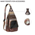 thumbnail image 3 of Retro Exotic Sling Backpack – Crossbody Daypack, Adjustable Strap, 3 of 4