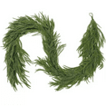 thumbnail image 2 of Christmas Garland House Natural Feel Artificial Christmas Garland Non Lit Green Artificial Christmas Wreath Imitation Greenery Suitable For Holiday Mantels Indoor And Outdoor Decoration, 2 of 8