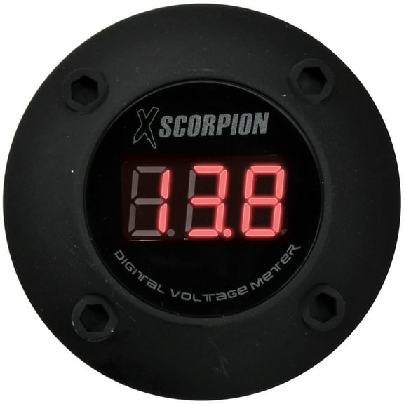 Xscorpion DVM3RB Voltmeter Digital 3 Digit LED Display Black