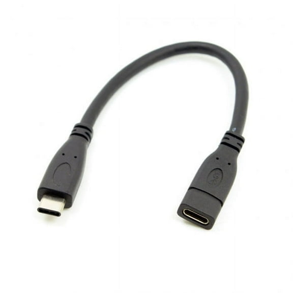 JSER USB-C USB 3.1 Type C Male to Female Extension Data Cable for Macbook Tablet Mobile Phone 20cm