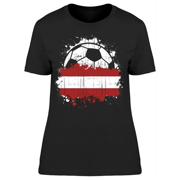 Austria Soccer Team  T-Shirt Women -Image by Shutterstock Women T-Shirt, Female XX-Large