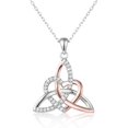 thumbnail image 1 of Collar MONBO Celtic Trinity Knot 925S de plata para mujer, 1 of 7