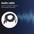thumbnail image 1 of Cable RCA HiFi Estéreo 2RCA a Cable de audio de 3,5 mm Cable divisor AUX Y (300 cm), 1 of 5
