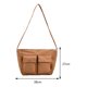 thumbnail image 2 of Bolso bandolera de lona a la moda de gran capacidad para mujer, bandolera para el trabajo (marrón) Likrtyny Para Estrenar, 2 of 8