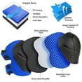 thumbnail image 4 of 6pcs Set of Knee Pads Elbow Pads Guards Protective Gear Set Safety Gear for Roller Skates Cycling Bike Skateboard Inline Skatings Scooter Riding Sports -Blue, 4 of 7