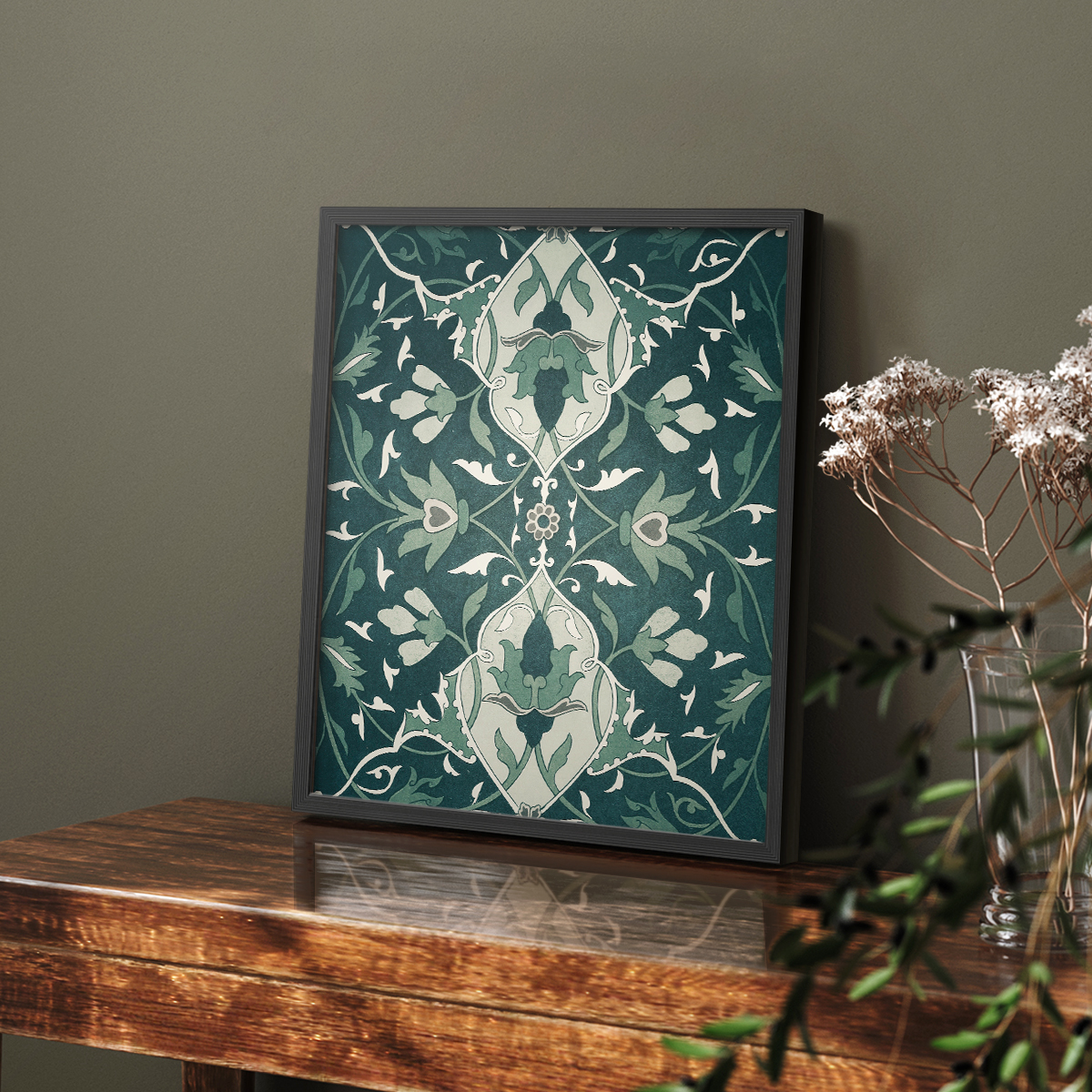 Vintage Abstract Print CXXIII - 10in. x 8in. Vintage Framed Print