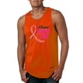 thumbnail image 1 of Wild Bobby, Never Give Up Fight Cancer, Breast Cancer Awareness, Men Graphic Tank Top, Orange, 3X-Large, 1 of 4