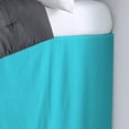 thumbnail image 2 of Dorm Room Bed Skirt - College Dual Tone Dorm Bed Skirt - Two Tone Dorm Bedskirts - College Long Dorm Room Bed Skirt - Brushed Microfiber Two Tone Bedskirts - Twin-XL - 42" Drop, Turquoise Blue, 2 of 2