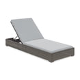 thumbnail image 5 of Homestyles Boca Raton Rattan Outdoor Chaise Lounge Pair and Side Table in Brown, 5 of 6