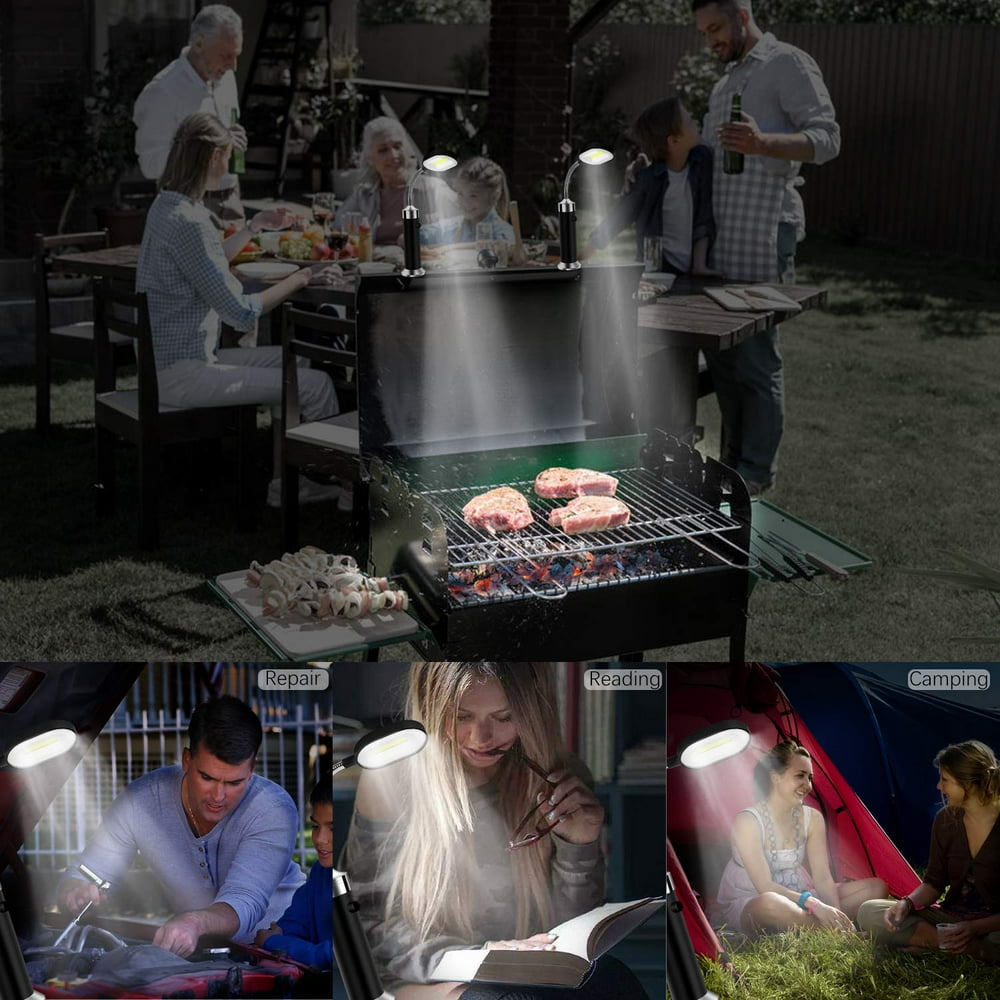 Reactionnx 2Pcs Barbecue LED Lights, Barbecue LED BBQ Grill Light Set