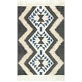 thumbnail image 2 of nuLOOM Margie Tribal Fringe Wool Area Rug, 6' x 9', Black, 2 of 2