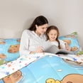 thumbnail image 4 of Erosebridal Kids Cute Capybara In The Water Twin Comforter Sets 3-Piece,Cartoon Animal Yellow Duck Bedding Set For Boys Girls,Breathable Home Decor, 4 of 7