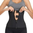 thumbnail image 5 of Women Latex Underbust Waist Trainer Training Corsets Cincher Zip&Hook Hourglass Body Shaper S-6XL, 5 of 6
