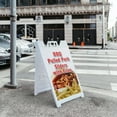 thumbnail image 5 of A-frame Sidewalk Bbq Pork Sliders 24" x 36" Double Sided A-Frame Sidewalk Sign, Includes 2 Plastic Inserts | Foldable Portable White Signicade Sandwich Board Signs, 5 of 5