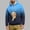 Blue, variant on BVnarty Men's Fall Winter Gradient Print Pet Pocket Hoodie Ombre Long Sleeve Sweatshirt with Pet Pouch Loose Hooded Top for Pet Lovers Street Outfits Black XXL
