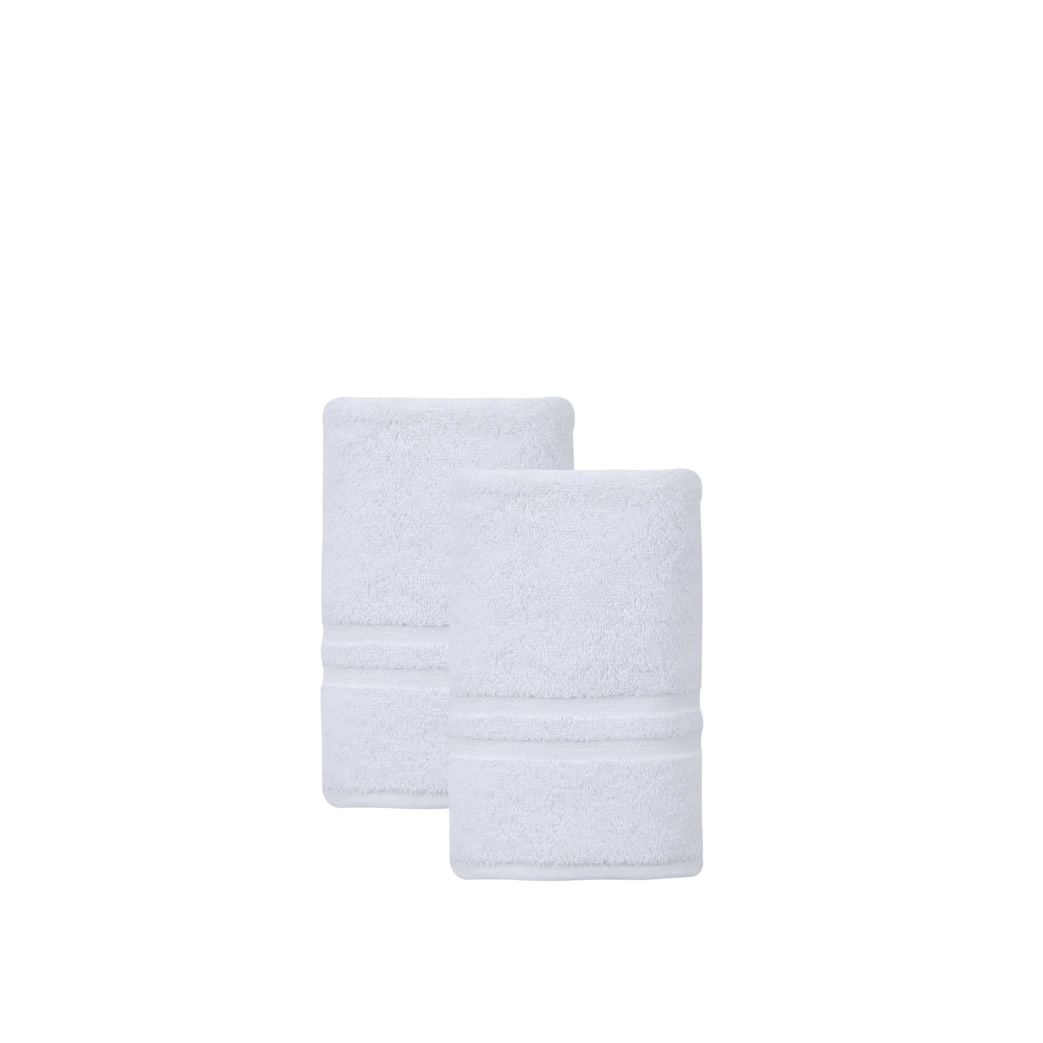 Ozan Premium Home  100% Turkish Cotton Sienna Luxury Collection Hand Towels (Set of 2) Dark Grey