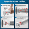 Dryer Vent Connector, Twist Lock Dryer Hose Vent Kit with Quick Connect