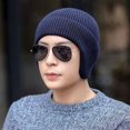 thumbnail image 4 of Skin-Friendly Men Hats Stretchy Knitted Men Scullcaps for Daily, 4 of 4