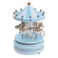 thumbnail image 1 of Wood Miniature Carousel, 1 of 3