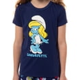 thumbnail image 5 of The Smurfs Smurfette Character Girls' 2 Piece Pajama Loungewear Set with Short Sleeve Sleep Shirt and Shorts Sleepwear, 5 of 7