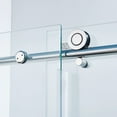 thumbnail image 3 of 56-60"W x 75"H Glass Shower Door,Semi-Frame Single Sliding Shower Door, 304 Stainless Steel in Chrome, 5/16" (8mm) Thick SGCC Tempered Clear Glass, 3 of 10