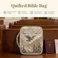 thumbnail image 6 of ZUXONGSY Eagle Snow Mountain Print Bible Cover Case for Women Quilted Bible Protector Large ChuZU Bag with Pen Holder Carrying Book Case for Religious, 6 of 7