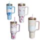 thumbnail image 2 of Taza térmica de viaje con doble pared y asa para automóvil Stanley de 40 oz con diseño de flores frescas 2024, regalo de Navidad, 2 of 4
