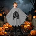 thumbnail image 6 of Zylarhe Girls Halloween Jumpsuits Dance Stage Performance Party Outfit Playful Home Wear for Toddlers Grey 5-6 Years, 6 of 8