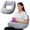 Soft Grey, variant on U-Shaped Lap Bed Rest Pillow Soft Grey For Crocheting, Reading, Gaming