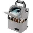 thumbnail image 4 of Breast Pump Backpack, Cooler Bag and Moistureproof Lunch Bag Double Layer for Work Moms(Gray), 4 of 8