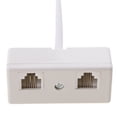 thumbnail image 4 of Enchufe de teléfono de 2 vías RJ11 EE. UU. a adaptador de enchufe RJ11 Y divisor para teléfono fijo Sunnimix Línea divisoria RJ11 de 2 vías, 4 of 8