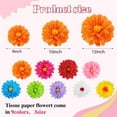 27 Pcs Mexican Flowers YPF5 Party Decoration Fiesta Tissue Paper Fiesta