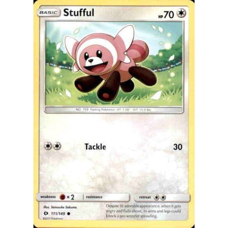 Pokemon Sun & Moon Base Set Common Stufful #111