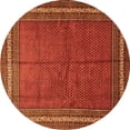 thumbnail image 1 of Ahgly Company Indoor Round Persian Orange Traditional Area Rugs, 3' Round, 1 of 1