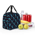 thumbnail image 4 of Pofeuu Blue Seahorse Print Lunch Bag Lunch Box Insulated Lunch Bag Adult Lunch Box for Men and Women, 4 of 5