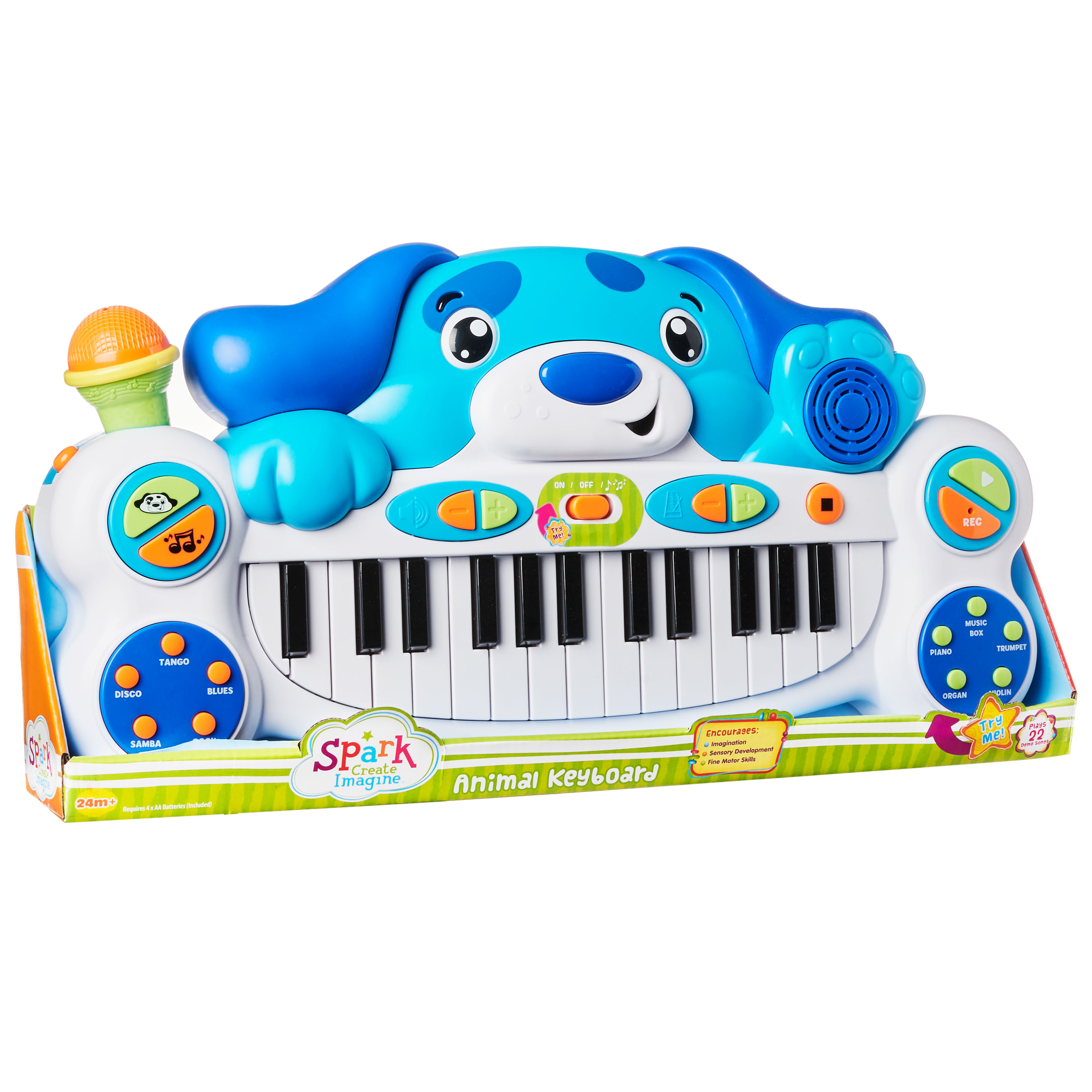 Spark Create Imagine Animal Keyboard, Toy Musical Instrument: Puppy Piano, 24 Month+, Child - image 4 of 6