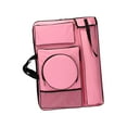 thumbnail image 1 of Carrying Bag Multifunctional Storage Art Organizer Art Portfolio Case Pink, 1 of 8