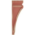 thumbnail image 3 of Ekena Millwork 6"W x 4"D x 11"H Alpine Wood Vintage Decor Corbel, Salvage Red, 3 of 6