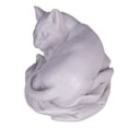 thumbnail image 2 of danila-souvenirs Decorative Marble Statue Figurine Sculpture Lying White Cat 4'' (10 cm), 2 of 3