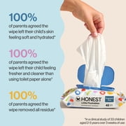 The Honest Company Little Flushables Plant-Based Wipes, 126 Count, Hypoallergenic, Safe to Flush